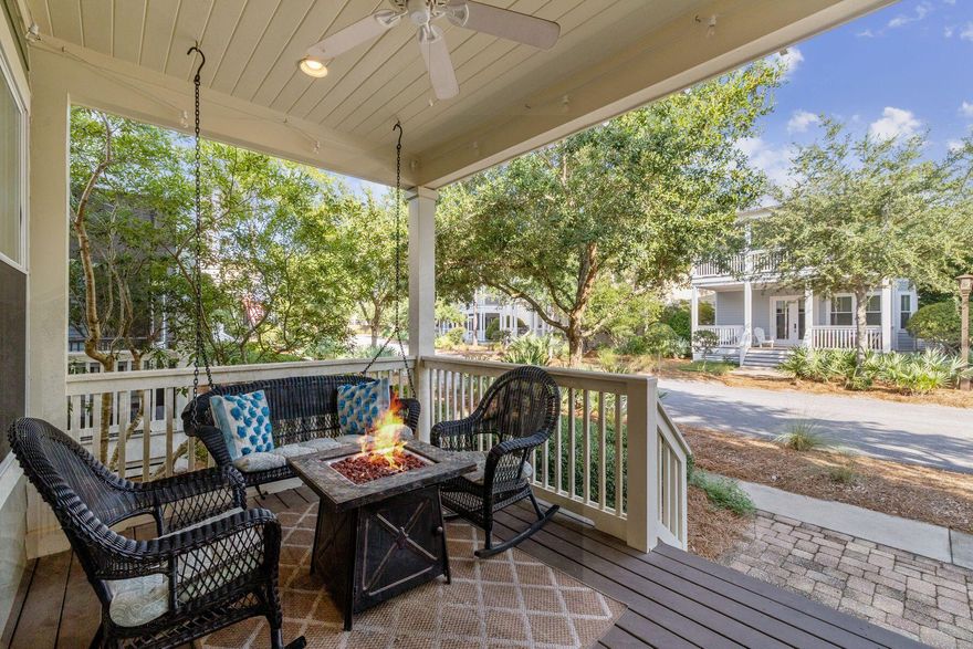 LOWEST PRICE HOME IN NATUREWALK AT SEAGROVE - This Beachscape plan offers exceptional value as the lowest-priced listing in the community, delivering both style and functionality in a prime location near the neighborhood's front entrance. With two owner suites -- one on each level -- this versatile layout is ideal for full-time living, a second home, or a proven vacation rental. Soaring 19-foot ceilings in the living room create an airy coastal feel, while a day room, bunk room, two-and-a-half baths, and a fenced backyard with a custom dog run add everyday practicality. Refined details include pine wood floors throughout, Florida cottage-style trim around all windows and doors, electric blinds in top windows,  granite countertops in the kitchen and baths, and high-end stainless steel appliances.

Outdoor features, such as a sun deck, shaded back porch, gas grill, outdoor shower, and front porch with swing and propane fire pit, encourage relaxation and alfresco entertaining. A one-car garage and parking for two vehicles provide convenience.

NatureWalk's 155-acre master-planned design is surrounded by protected state forest and scenic nature trails. Residents enjoy resort-style amenities at The Gathering Place, including three pools (beach entry, heated lap, and kiddie), a fire-pit lounge, grills, summer kitchen, playground, hammocks, sand volleyball, pickleball, and basketball courts. A dedicated beach trail leads to the sand in just a five-minute bike ride to 30A's beloved beaches.

Situated just minutes from WaterColor and Seaside, Florida, yet tucked away for peace and privacy, this is a rare opportunity to own a thoughtfully appointed home in one of Seagrove's most sought-after communities  where coastal charm meets everyday comfort.