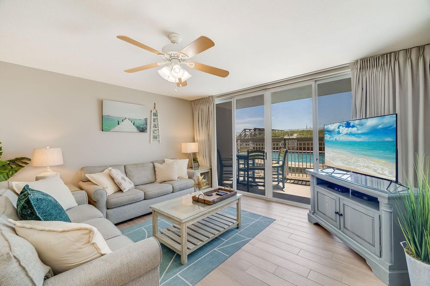 Wow! The Ultimate Location for ''Fun in the Sun''!! So convenient with private gated access to the Resort Pool, Hot Tub, Beach, & other Amenities at the ever-popular Island Princess!  Located on Beautiful Okaloosa Island this beautifully appointed contemporary coastal designed condo has so many upgrades that provide immediate comfort. Click on the photos to discover the beautiful recent re-model with wainscoted walls that adorn the entry hallway and exceptional finishes and furnishings throughout for your family to enjoy to the utmost! Unit 109 is the ''Perfect Pick'' for large families with kids & grandkids as it sleeps ten people, comes with a rich rental history, & has its own parking spot nearby in the covered garage. Come see it today, make it yours, and love it forever!