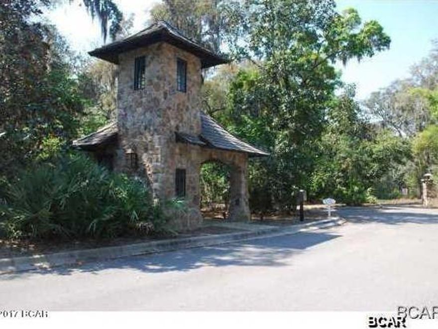 Best neighborhood in Bay County, watch deer walking through your back yard. Secluded property, great gated neighborhood, under ground utilities, low association fees. Close to shopping, marinas, golf courses, bay & Schooners. $125 Capital Contribution Fee & $50 transfer fee per lot. The building restrictions have been lowered to make it easier to build.