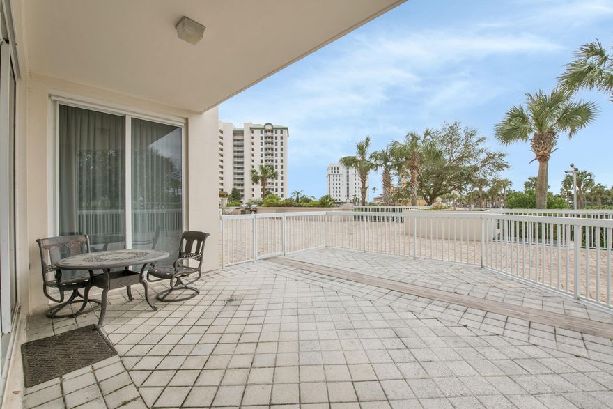 Beautifully furnished and impeccably maintained 3 bedroom/3bath unit located in the west corner of St Lucia Silver Shells! This unit boasts 10 ft ceilings (only found on first & penthouse floors), an upgraded kitchen, laundry room, fireplace in the living room, plantation shutters and plenty of storage space. Recent upgrades include a newer hot water heater (2017), garbage disposal, dehumidifier, air purification system, water filtration system and HVAC system with a smart touch ''nest'' thermostat. In addition, there is a private parking space in the garage with storage.
St. Lucia is the only rental building with its own private pool and hot tub. Other amenities include access to 3 other pools, fitness club and tennis courts. HOA covers everything except electric and phone.
