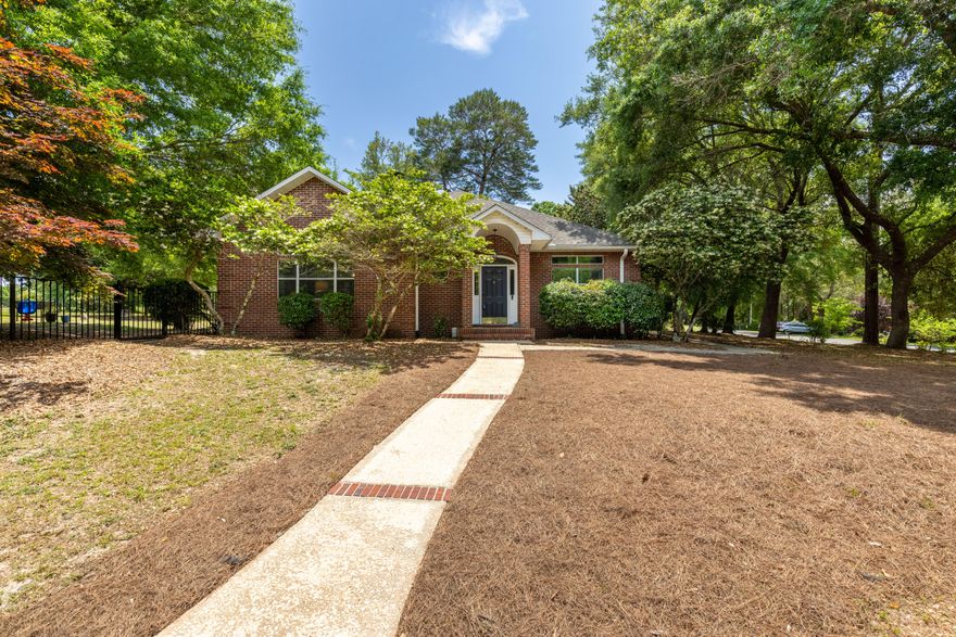 This 3 bedroom 2.5 bath all brick beauty, nestled on a cul de sac, on the 14th fairway, in highly desirable Rocky Bayou is sure to satisfy all your home desires. Features living area AND a large den.  Formal dining room sports trey ceiling with crown molding. FULL remodeled kitchen with quartz countertops and new oven. Hobby room just off the back features AC and would make a great office or sitting area. All windows have been replaced & Roof 2018. Master bedroom is quite large and has private entry to hobby room. Master bath features double vanities, whirlpool tub, separate stand up shower and large walk in closet.  There has been many new updates throughout the home, including new roof, new carpet in the guest bedrooms, hot water heater and so much more.