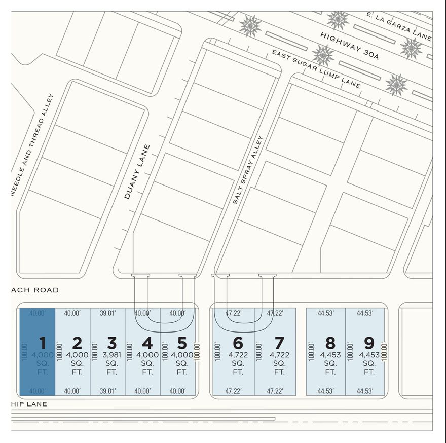 Corner homesite South of 30A within close proximity of the Alys Beach Owner's only Beach Club.