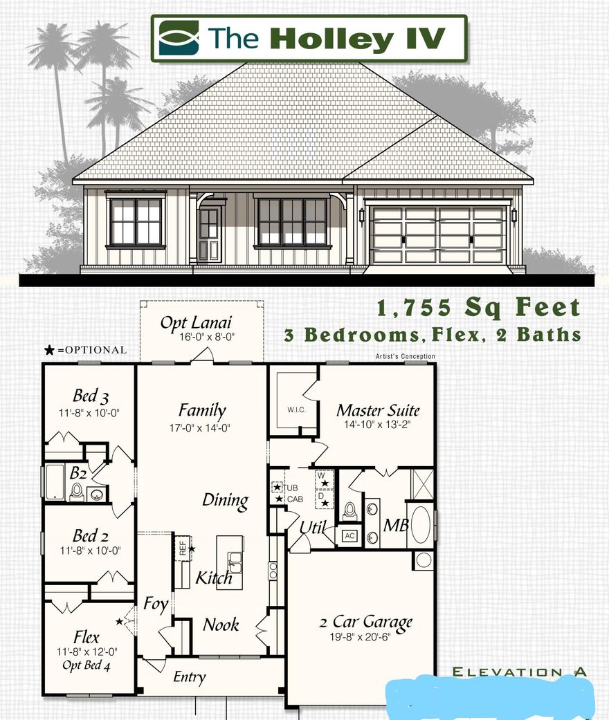 Almost complete, the Holley IV features a large open living area with 3 spacious bedrooms and a flex room that could be used as a 4th bedroom, office or play room. The master features a spacious walk in closet with double doors to the master bathroom. The kitchen contains a large pantry, granite counter tops and hardwood laminate flooring. This home features natural gas appliances and hardwood laminate flooring throughout with ceramic tile in the bathrooms and laundry room.