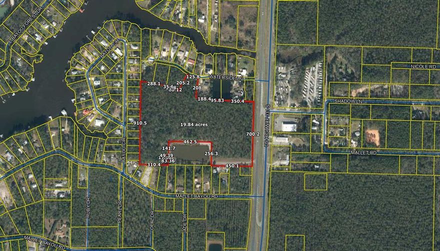Zoned Rural Village with 700ft fronting Hwy 331 & also 120 ft access along Waterside lane.  This land has the potential of being  divided into 6 acres commercial  shopping/business and 12 acres of residential subdivision. Also could be developed as Live, work, play community. Seller will provide Boundary survey, TOPO, and wetland delliniation
