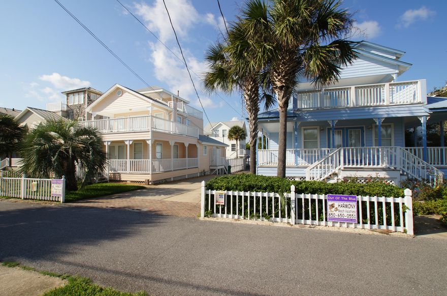 Here is a great opportunity to own three homes across the street from the Beach in Crystal Beach. This property features two 3BR/2BA three story houses and a two story 2BR/1BA carriage house. 3171 includes a wraparound porch and second level deck just off the master bedroom. The first level has a spacious living area with a fireplace, large dining area with lots of windows, kitchen features granite counters, two guest bedrooms and a full bathroom. The second level is the large master suite, master bathroom and large deck with Gulf views. There is a court yard pool and garage as well and this home has not been used as a rental. In 3175 the first floor has two bedrooms, guest bath, living area, kitchen, and separate dining area.