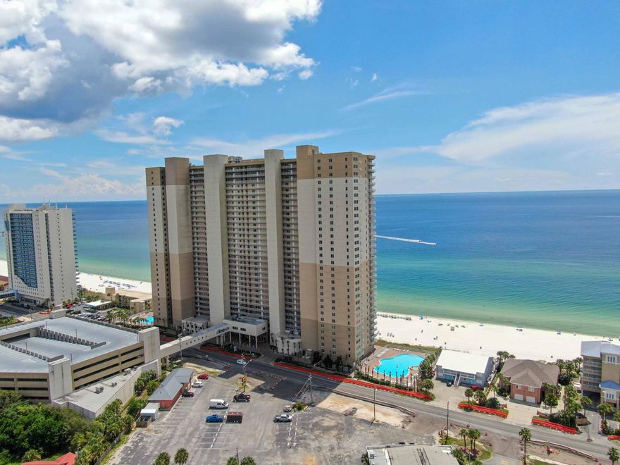 BEAUTIFUL DIRECT GULF FRONT, LOW FLOOR 2BR/3BA CONDO PLUS BUNK ROOM. Spectacular views from your private balcony. Renovated & tastefully decorated. Stainless appliance package, tile flooring, granite countertops. Comfortably sleeping up to 8, this condo is ready for rentals or your vacation home today! Within a mile to Pier Park Shopping, Entertainment, Restaurants, Nightlife & The County Pier. Easy access to the airport, 30A & Destin. Tidewater has fabulous amenities. Low floors rarely come on the market. Movie night is a favorite with families in our 70-person 1st Fl stadium style Movie Theater. Kids love our Game Room featuring up-to-the-minute video games. Enjoy 636 sq ft of dedicated white sand beaches and the Emerald Coastline. Swim in one of our two 4,200 sq. ft. free form Pools. HEATED indoor pool, open year-round. Owners have access to a private Owners Lounge on the second floor complete with bar, flat screen TVs and plenty of seating for a relaxing evening. Large groups can meet in our spacious Conference Center. There is a covered parking garage and a covered walkway from the parking deck to the building. Tidewater is located on the west end of Panama City Beach within 1 mile to Pier Park shopping, easy access to the airport, and just minutes to the fine dining and shopping at 30-A and Destin Outlet Malls and dining. Don't miss your opportunity to own this immaculate very clean unit. Lower floor end units rarely come on the market.