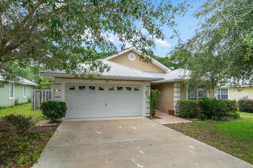 Priced to sell!! Come see this new listing in beautiful  Driftwood Estates featuring 3 bedroom 2 bath split floor plan home with extra deep garage. This well maintained home has newer AC, water heater, fresh interior paint job, stainless steel appliances & metal roof! The home has vaulted ceilings which will give you an open feeling when enjoying the living room area & with the well sized bedrooms everyone has the space they need. The home has deep lot giving you good size front & back yard. The screen room addition will give you a reason to spend time outside either for morning coffee or evening BBQ's.Just a short walk to the awesome neighborhood park. Must see & great to have for active lifestyle just a short walk. All info deemed accurate but buyer to verify.