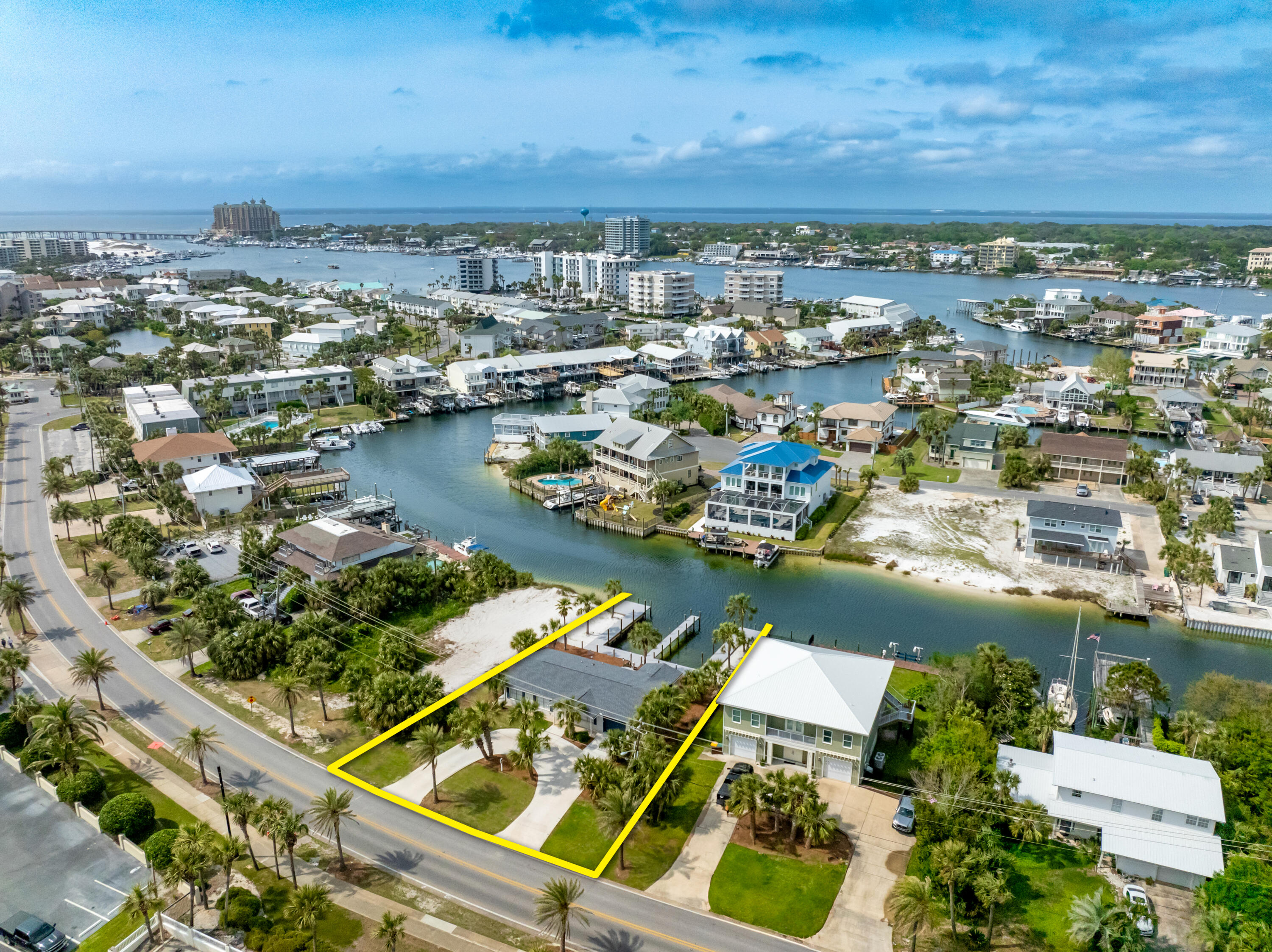 RENOVATED HOME on DEEP-WATER with TWO BOAT SLIPS ~ Holiday Isle of Destin, Florida! Exceptional opportunity to acquire one of the most price-effective, single-family homes on a canal offering two newly renovated deep-water boat slips, each measuring approximately 20' x 45', located across from private, Association-maintained neighborhood beach walkovers in the exclusive community of Holiday Isle in Destin, Florida. A new roof was installed recently, in addition to a scope of other renovations, including but not limited to new appliances, new concrete driveway and walkways, new floors, new bathrooms, freshly painted, and more. Quite a rarity to find legitimate deep-water mooring capability for your watercraft within such a short walk to enjoy the famously white quartz sand and... to enjoy the famously white quartz sand and Emerald green water indicative of the Emerald Coast of Florida! Please inquire for further details and to schedule a private showing.