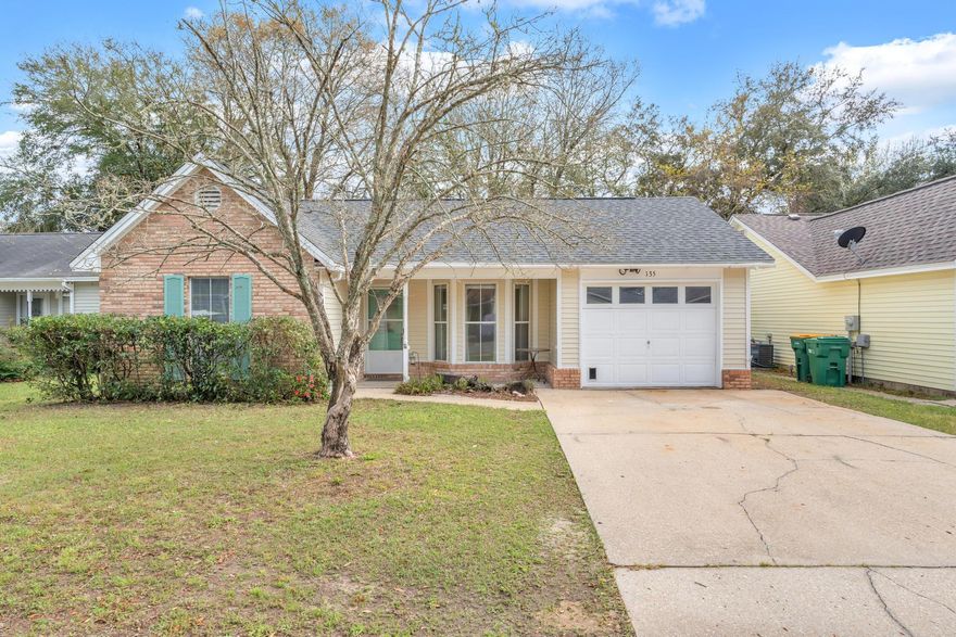 Introducing this charming 3-bedroom, 2-bathroom home located in desirable Bluewater Bay! This home features modern amenities such as lvp flooring, granite countertops in the kitchen, and stainless steel appliances. Updated light fixtures throughout the home add a touch of elegance. The fenced back yard provides privacy and a perfect space for outdoor entertaining. Residents can also enjoy the community pool for relaxation and recreation. Don't miss out on the opportunity to make this house your new home! Call us to schedule a showing!