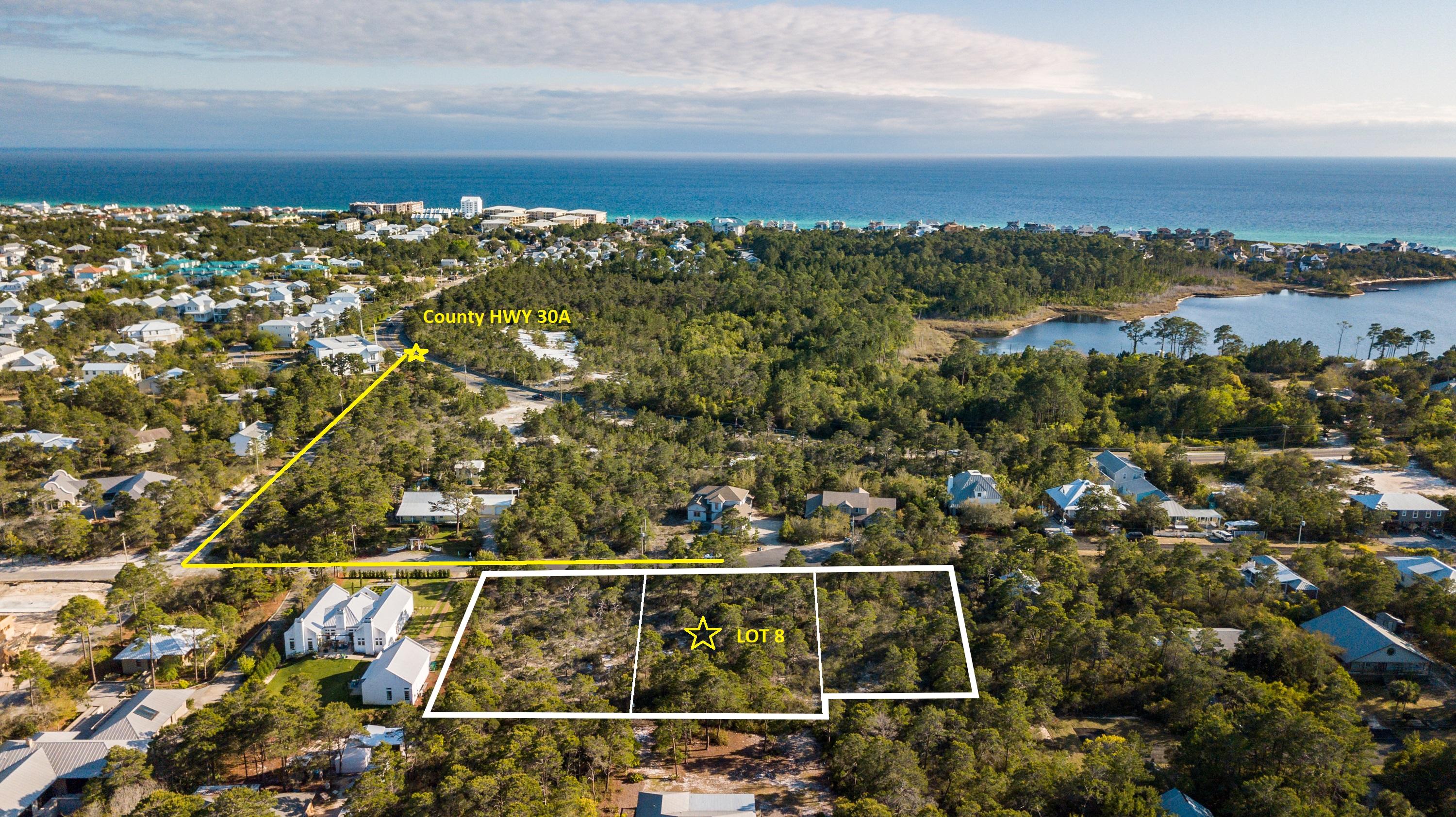 This beautiful 1/2 acre lot is an ideal place to build your future dream home. It is situated a few lots from end of a tranquil cul de sac and is in close proximity to the renowned 30A beaches.NO HOA FEES**LOT 8 SOLD SEPARATELY****Buyer to verify all information including but not limited to lot size, zoning ect.**