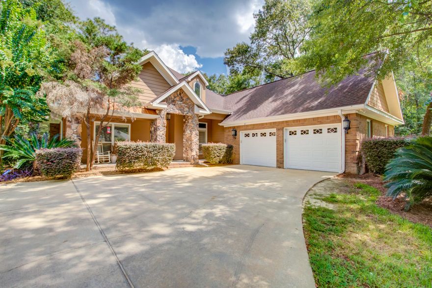 Beautiful Custom POOL Home located in the Gated Community of Claire's Vineyard - Kick out clause. Situated on one of the largest lots in a quiet cul-de-sac, and private setting surrounded by manicured common areas. Enjoy your enclosed pool area with covered porch, built-in gas grill hook-up, and outdoor shower! Attention to detail throughout the home with: 9 ft to 13 ft trays, custom cherry wood cabinetry, granite counters, oversized ceramic tile, engineered wood flooring, built-ins, gas fireplace, plantation shutters, whole home surge protector, and much more! Lovely Open Floor Plan with 3 bedrooms, plus an office and 2 1/2 baths. Private Master Suite features an oversized walk-in-closet, jacuzzi tub, walk-in-shower, dual vanities, plus french doors to the pool deck! See TODAY!