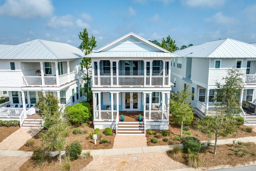 Welcome to your own piece of paradise in Seagrove Beach, Florida! This beautifully furnished beach house is the perfect getaway for families and groups of friends, with plenty of space for everyone to relax and enjoy the sunshine. With a 2-car garage, you'll have plenty of space to park your vehicles, as well as store your beach gear and bikes.As you enter the home, you'll be greeted by an inviting living room with comfortable seating and a large flat-screen TV. The open concept floor plan flows into a well-equipped kitchen with stainless steel appliances, marble countertops, and a breakfast bar. You can gather around the large dining table with seating for family meals or game nights.