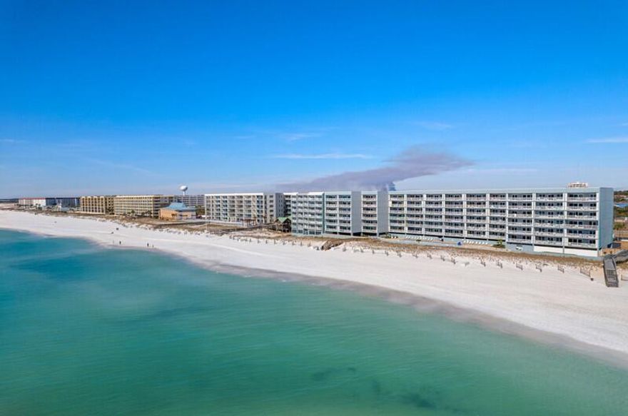 Breathtaking Views! This beautiful, top-floor renovated condo showcases gorgeous views of the Gulf.This 2 bedroom, 2 full bath unit has a convenient split floor plan with an extended kitchen, stainless steel appliances and mostly new decor and furnishings. New air handlers installed 2019 and new living and dining window coverings 2024. Enjoy several amenities at the complex including beach access, in-ground pool, grilling/patio area, and much more. The resort is a short drive away from restaurants and shopping on Okaloosa Island, as well as being a short drive to Downtown Ft Walton Beach and only one traffic light to Destin. OWNERS PETS ALLOWED, short term rental allowed.