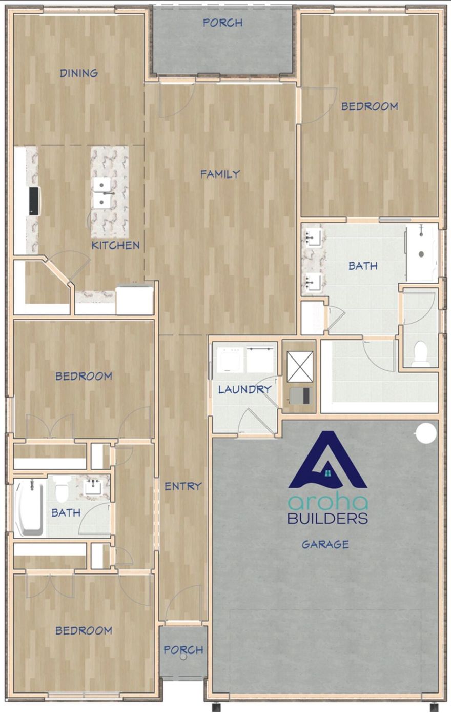 Welcome to what could be your future home at 738 Edge Street. This 3 bedroom, 2 bathroom home features a desirable open floor plan with a dedicated dining area that flows seamlessly into the kitchen and living space, perfect for entertaining or everyday living.Imagine LVP flooring throughout, with tile in the laundry room and bathrooms for added durability. The spacious primary suite offers a double vanity, garden tub, and separate walk-in shower. Tye secondary bathroom is equipped with a tub/shower combo. Step outside and enjoy Florida living year-round with a covered lanai and a fully fenced backyard. With irrigation and a well pump already in place, maiking maintenance of your outdoor space effortless.Buyer may have opportunity to pick material  colors among other build options.  Call listing agent for meeting to discuss options and pricing. Builder has floor plans available from 1600 to 1900 sq ft. 