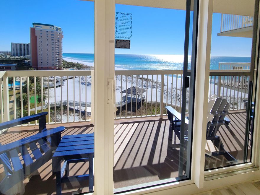 Under contract with kick out clause 814 is the best location in the building! This 2 bedroom offers amazing gulf views from the livingroom, kitchen and master bedroom.Amenities include tennis, 3 pools, tiki bar, cafe, sauna, steam room, gym, arcade, social activities and so much more. Call me for an appointment. Can show in the next 10 days with 2 hour notice.
