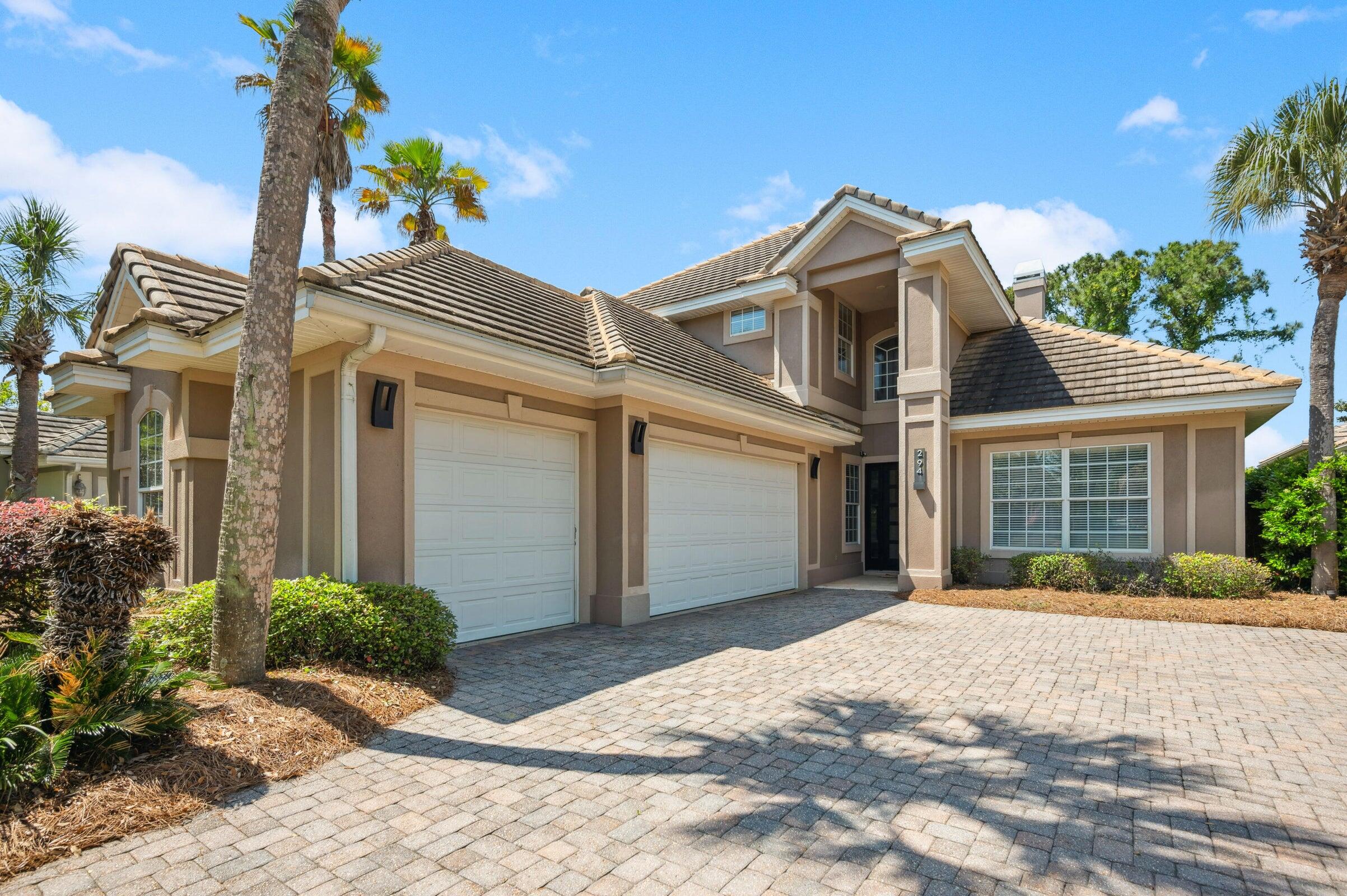 This beautiful 4 bedroom 3.5 bath home has a three car garage, a sparkling pool and a movie theater room! You will love this open floor plan with the living room, kitchen and primary bedroom all overlooking the pool and golf course. There is also an office (4th bedroom), dining room and half bath on the front of the house. Upstairs you will find the theater room complete with a 10' movie screen, BENQ projector, surround sound, 5 reclining movie chairs, a minibar and even a popcorn machine! There are two additional bedrooms upstairs. One with an attached bath and the other shares a full bath with the theater room. There is a lovely balcony off of the theater room where you can enjoy the amazing sunsets. This home has plenty of room to entertain friends and family.