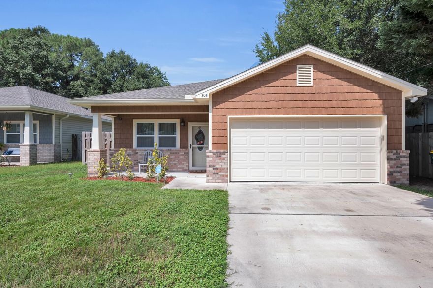 Better than new! This 3 year old home in the heart of Fort Walton is the one you've been waiting for. Wide open floor plan, wood look tile throughout, beautiful white kitchen cabinetry with center island, stainless steel appliances, 3 spacious bedrooms, 2 baths, dedicated laundry room and plenty of storage space. There's also a large privacy fenced in back yard, great for entertaining and keeping the fur babies contained. Schedule your showing today!