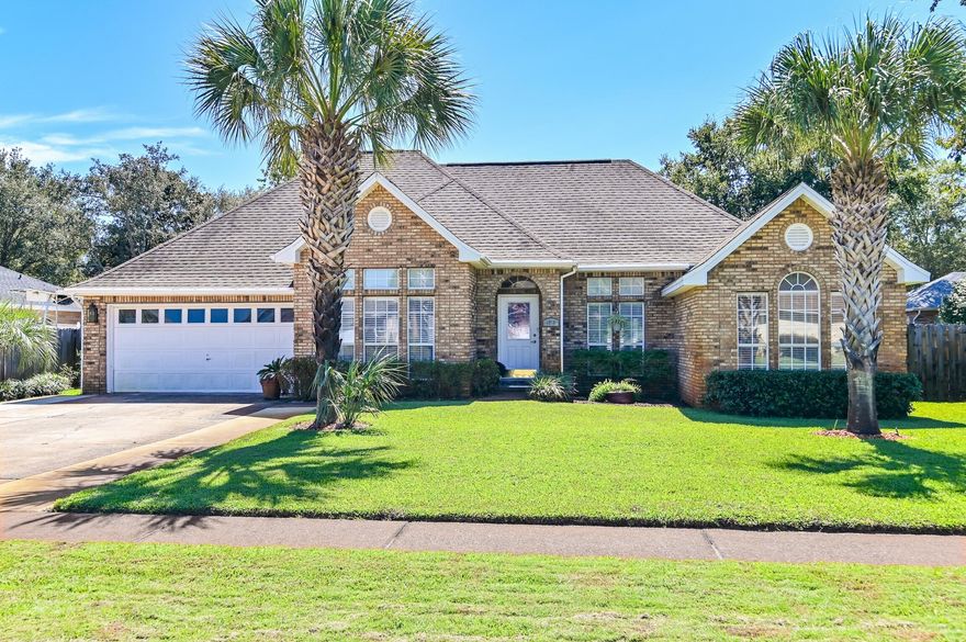 Gorgeous, updated all brick home with private pool is located in the highly desired community of Windsor Forest! Updates over the last few years to the kitchen, living room, and dining room remodel include tile floors, quartz counters, custom tile backsplash, black stainless appliances, electric LED fireplace, new lighting, new HVAC system, and the seller will replace the water heater and install a NEW ROOF before closing! Both bathrooms have also been remodeled and feature quartz counters and custom tile showers. Sun seekers will adore the back yard of this home. It offers a beautiful and pristine swimming pool featuring a pad for chairs and an umbrella, lots of patio space for additional exterior furnishings and grill, and an electric awning for shade on those hot Summer afternoons.