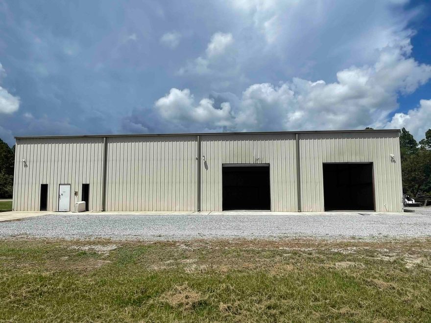 Immediate occupancy available. Newer warehouse with large office centrally located in Freeport, Florida. Office consists of lobby, three offices, conference room, restroom, break area and storage area - total of 1,900sf - warehouse total of 5,000sf including mezzanine space. Wide stairway to mezz space with forklift loading and lockable storage cage. Warehouse serviced by two 12' x12' roll up doors and 2 man doors to parking lot, also accessible from office space. Warehouse also offers separate office and large restroom. Property serviced by City water/sewer and 400 amp, 3 phase power. Large parking lot allows lay down yard for multiple vehicles and/or materials. Very tight inventory for this property type, contact us today!Very few warehouses available in this central Walton County area.