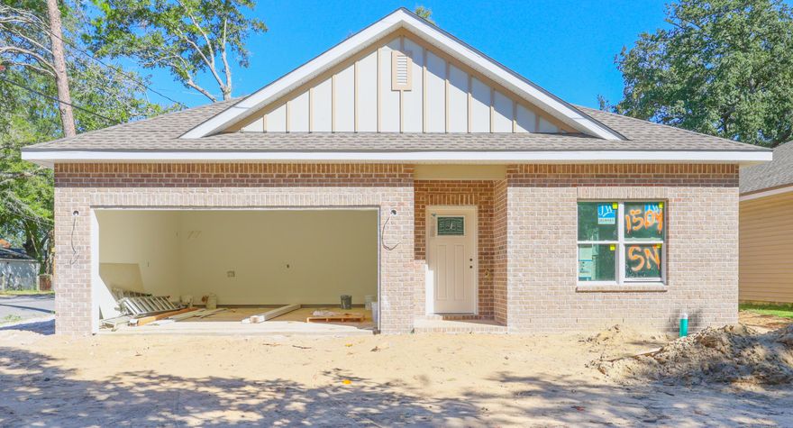 HURRY!! This home will be finished and ready to close by December 8, 2023!! Builder will install privacy fence, blinds, and a matching refrigerator included in the price of this home. Not only that, he'll pay up to $6,500 towards buyers closing costs and prepaids, PLUS title and doc stamps!! Welcome to 1509 25th Street, a charming and newly constructed modern home in Niceville, Florida. The home is further along in construction than the photos reflect; photos will be updated once the electricity is installed. This new residence boasts 3 bedrooms, 2 bathrooms, offering an ideal space for creating memories with your loved ones. With a spacious 1,702 sq ft of living space and a 2-car garage, this home combines modern comforts and Southern charm seamlessly. The kitchen is well-appointed with
