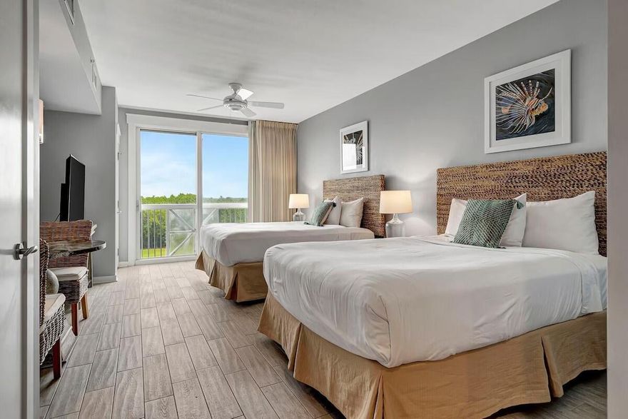 FULLY FURNISHED WITH ALL UTILITIES INCLUDED! This condo is available for a 6-month lease starting Mid-September. This studio is beautifully furnished and offers serene views of Choctawhatchee Bay and the golf course. The Grand complex offers a community pool, hot tub, and fitness center. Come relax and enjoy the resort lifestyle! Elation is located adjacent to the fabulous shopping, playground, family friendly activities, formal and informal dining and night life hot spots in the pedestrian Village of Baytowne Wharf. In addition, Hotel Effie is just a few steps away with a rooftop pool and bar and fine dining at Ovide.