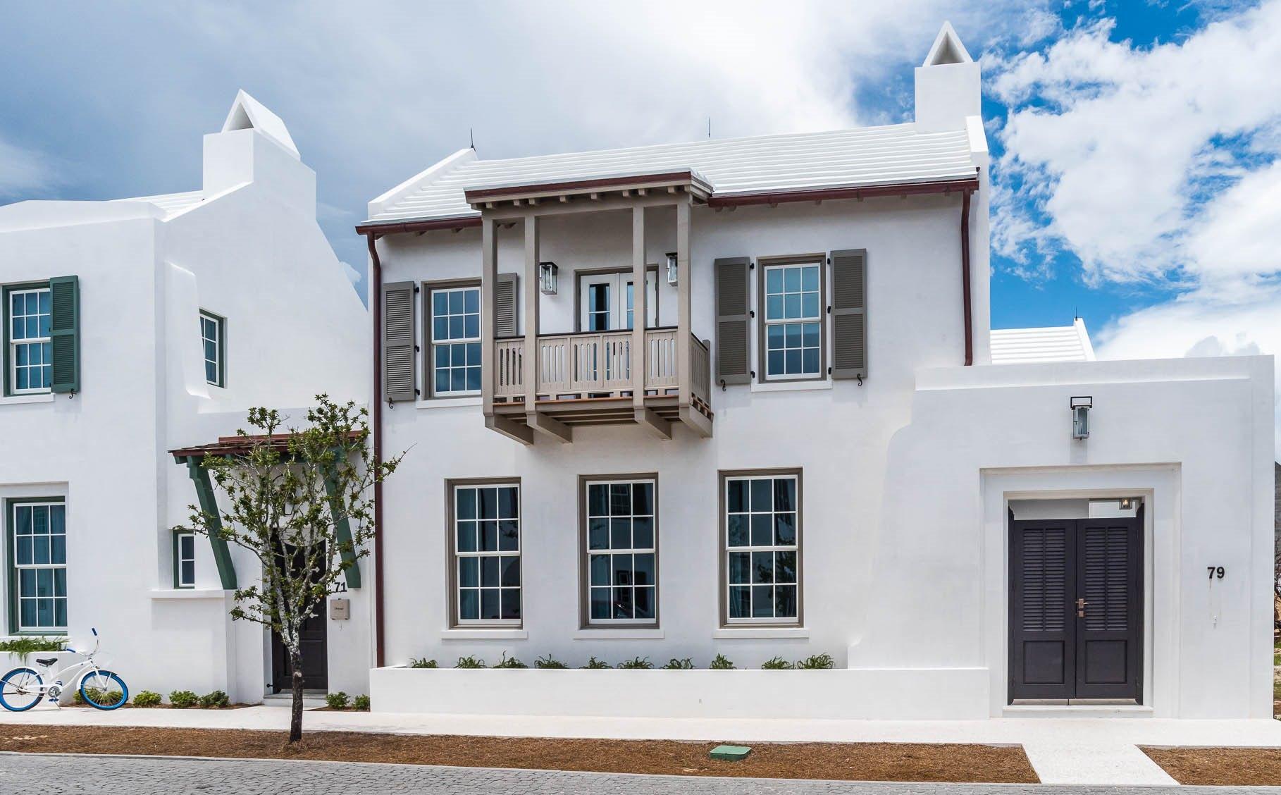 This stunning Alys Beach home, featuring Bermudan architecture, designed by Eric Watson and built by Alys Beach Construction, incorporates an open floorplan that connects to a spacious courtyard. Chelsea Frazer Interior Design created a master piece with the interior furnishings, fixtures & finishes. Located just steps to the Caliza Pool & Restaurant, Town Center, Fitness Center, and the Nature Preserve, across from Arboleda Park, featuring an alley of live oaks and the Leda sculpture. This 3,145 square-foot home showcases 4 bedrooms, 4.5 baths, a bunkroom with two sets of bunk beds, two-car garage and features a master bedroom on the first floor, while a second master bedroom, 2 spacious bedrooms, and a bunkroom encompass the second floor.