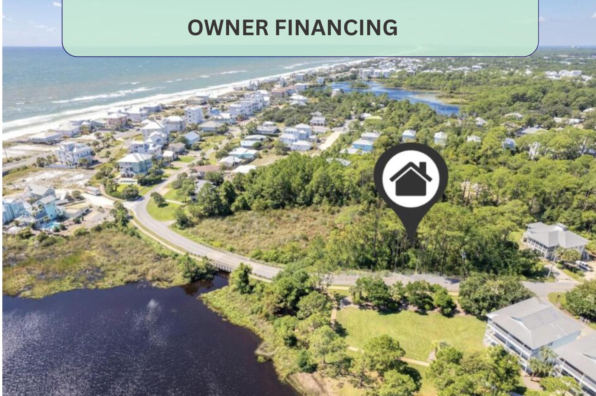 SELLER FINANCING AVAILABLE! Discover the perfect coastal retreat with this rare vacant lot, nestled on a low-traffic street offering stunning views of the coastal dune Oyster Lake, and the Gulf of Mexico. Located on the serene west end of Scenic Highway 30A, this hidden gem is just steps away from a soon-to-be-completed beach access point. This oversized lot is one of the few remaining opportunities to build your dream home with lake and Gulf views. Enjoy the convenience of nearby dining, shopping, and grocery options, all while living in one of 30A's most desirable areas. No HOA! Plans for a custom home are included, making this an ideal investment for a peaceful coastal lifestyle. Don't miss out!