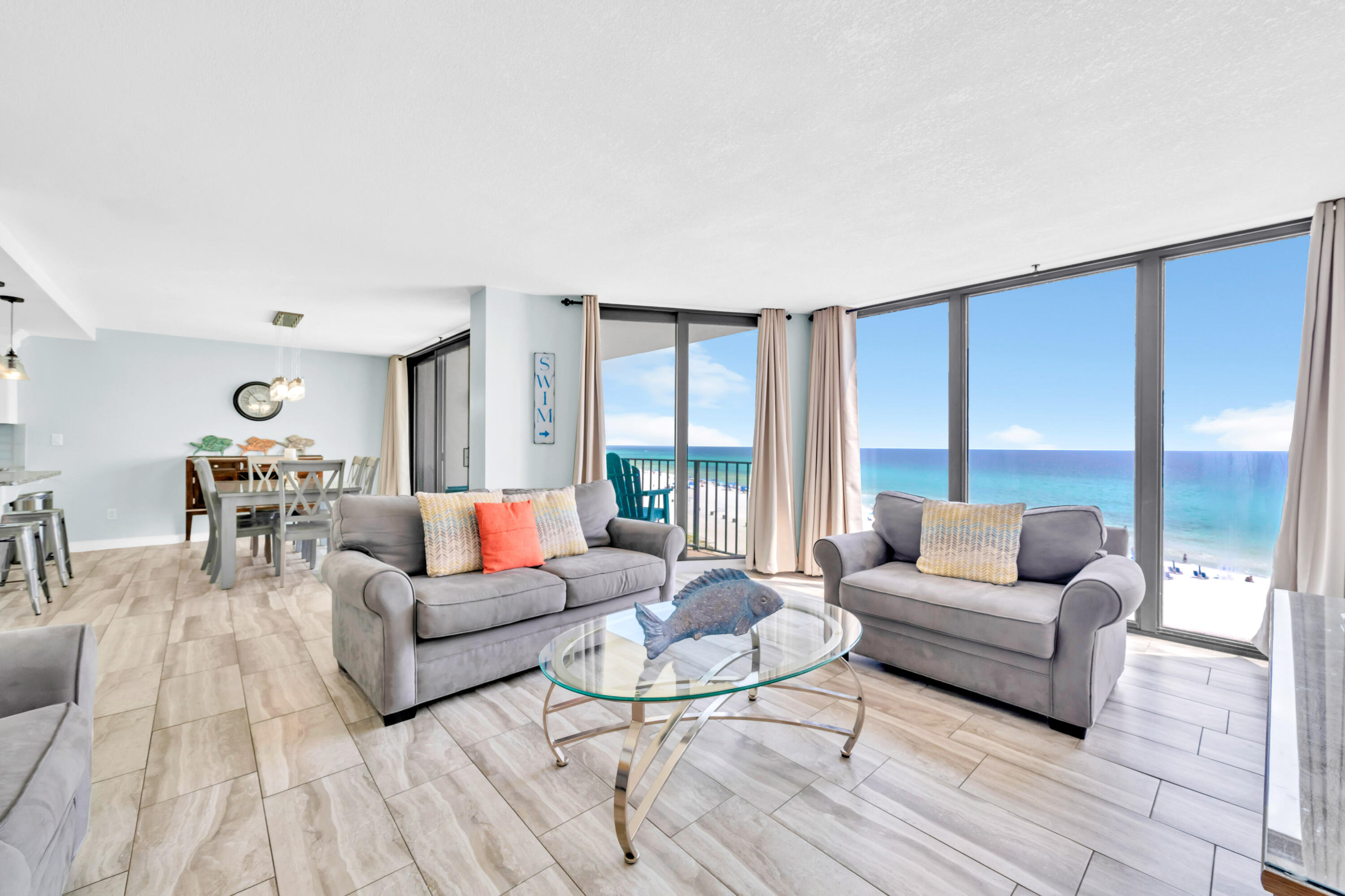 GULF-FRONT RENTAL MACHINE! For savvy investors seeking a proven track record of STRONG RENTAL HISTORY plus a condo with ALL the renovations already completed, this is the one! This powerhouse boasts an incredible history of rental income: $56k in 2024, $67k in 2023, and $68k in 2022. The momentum is strong - with over $54k already grossed for 2025 and months to go! As the largest 2-bedroom + bunks floor plan in the complex (and the best upgraded in our opinion), this unit is perfectly designed for maximizing rental revenue and vacation relaxation. All of the furnishings convey. Keep it on the current rental program and begin collecting rental income right away!
As you enter this stunning 5th-floor oasis, discover the spacious, open-concept layout where floor-to-ceiling windows frame breathtaking, direct views of the Gulf of Mexico. The fully upgraded kitchen features white cabinets, granite countertops, stainless steel appliances, and modern lighting (no drop ceiling like many other units!). The comfortable primary and guest bedrooms along with the additional twin bunk area provide ample sleeping space. Every detail, from the sleek finishes to the thoughtfully chosen decor, has been meticulously prepared. The updated wood-look tile flooring runs throughout the unit - no carpet! Step out onto your private balcony and soak up the sun glistening over the white sand and emerald waters. Tower II is the building to the west of the grand lagoon pool and sits closer to the Gulf, which helps provide even more enjoyment and privacy.
Edgewater Beach & Golf Resort stands out as the premier destination in Panama City Beach - offering unparalleled amenities along the Emerald Coast. No other complex comes close. Plus, the HOA has completed all of the required inspections and recently was awarded a large insurance payout. The seller has been very happy with the HOA, the HOA board, and their own personal experience at the resort as both an investor and enjoying it as a guest. No special assessments are pending. The exclusive and extensive amenities include the HUGE Gulf-front lagoon pool, numerous heated pools, and multiple hot tubs. Enjoy direct beachfront access with an on-site restaurant and bar, a pizza caf??, ice cream, arcade, and other retail shops right on the property. Stay active in the large fitness center, check out the pickleball, tennis, and shuffleboard courts, play a round on the golf course, or have fun on the splash pad - this resort has options for everyone. Outside the guarded security gates you'll find a variety of dining options, from NY-style pizza to upscale seafood, plus a myriad of other tourist attractions.
With its incredible 5th-floor views, extensive upgrades, proven rental history, and prime location in one of PCB's most sought-after resorts, this condo is a must-see gem. Don't miss your chance to own this fully remodeled, beachfront paradise at an incredible price. Schedule your showing today. A video tour is also available