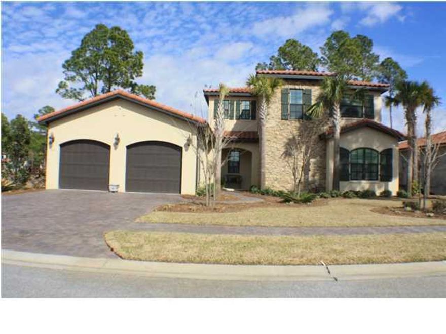 NEW HUFF HOME UNDER CONSTRUCTION IN GENOA ON THE GOLF COURSE AT SANDESTIN GOLF AND BEACH RESORT. THIS 4 BEDROOM, 4.5 BATH 2 STORY TUSCAN HOME WILL BE BUILT ON A PREMIER GOLF COURSE LOT WITH VIEWS OF 3 HOLES ON THE BAYTOWNE GOLF COURSE. HUFF BUILDERS ARE ONE OF THE TOP BUILDERS IN NORTHWEST FLORIDA WITH TOP QUALITY FINISHES AND WORKMANSHIP. FEATURES INCLUDE- TRAVERTINE FLOORING IN MAIN LIVING AREA OF THE HOME AND CARPET IN THE BEDROOMS, 10 FOOT CEILINGS, 8 FOOT RAISED PANEL DOORS, GRANITE COUNTERTOPS WITH UNDER MOUNT STAINLESS SINKS, CUSTOM KITCHEN CABINETS, INDIRECT UNDER CABINET LED LIGHTING, CROWN MOLDING IN MAIN LIVING AREA, CUSTOM BUILT IN CLOSETS IN ALL BEDROOMS, 2 CAR GARAGE WITH EXTRA STORAGE ROOM FOR YOUR GOLF CART, HIGH IMPACT INSULATED GLASS WINDOWS, SCREENED LANAI,SUMMER KITCHEN