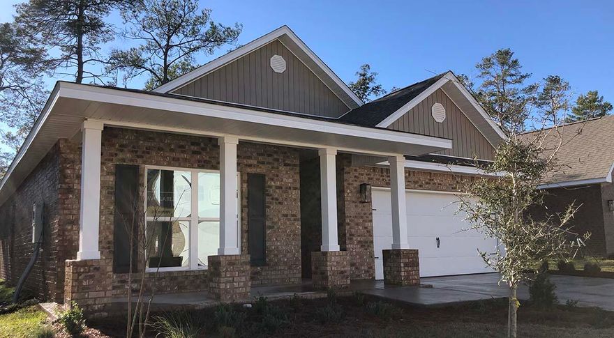 New construction in Live Oak Harbor located in Freeport Florida.  The Delray is a popular floor plan featuring 4 bedrooms, 2 bathrooms, 2 car garage plan. The interior features a bright, spacious open concept dining, living and kitchen. White Kitchen cabinets grace this home with a large spacious kitchen island for entertaining. Tucked in the back of the home is the main bedroom giving you privacy that may be needed from family or guests. As you enter the main bathroom you have 2 separate closets, a water closet, and a large 5 ft shower.  This beautiful new community features heavily wooded lots with plenty of shade trees. Less than half a mile to the Freeport Marina and boat launch and The Oar House & Oyster Bar on LaGrange Bayou.