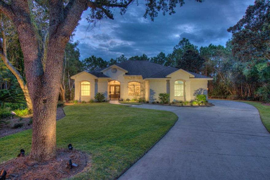 This completely renovated executive home boasts 4 bedrooms, 3 bathrooms, home office and 3 car garage. This beautiful home is nestled on the much sought after nature preserve in Kelly Plantation, a private, quiet cul-de-sac lot on the most family friendly street featuring a huge common area and pathway to the Plantation Park. The homes exterior has been transformed with painted brick accented with hints of the natural brick exposed and all new lush landscaping. Enjoy the peace and tranquility of the nature preserve in the screened in pool lanai that has a bathroom access and the outdoor brick paver fire pit. This home is an entertainer's dream with a new modernized open floorplan with up to date fixtures and hardware, 10' ceilings and decorative crown molding, gas fireplace,
