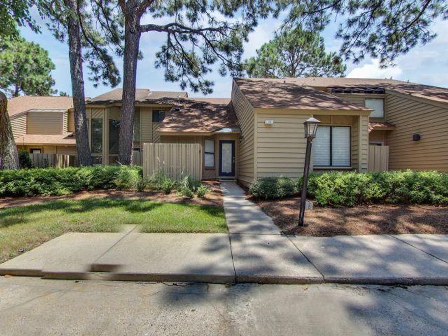 Sitting on the sixth fairway of the prestigious Links Golf Course in Sandestin Resort, this completely renovated and fully furnished 2-story 3BR/2BA townhouse is located on the bay side of the resort. Great for income investment or family living. The bright kitchen has granite countertops, and a separate dining area. The living room offers a vaulted ceiling, leather furniture, large flat screen TV and sliding glass doors which open to a large deck with spectacular views of the golf course and bay. The first floor contains two large master suites with king sized beds, flat screen televisions and attached bathrooms. Upstairs there is loft which is now set up as an office with a leather couch, desk and flat screen television. It could easily be converted to an open bedroom.
