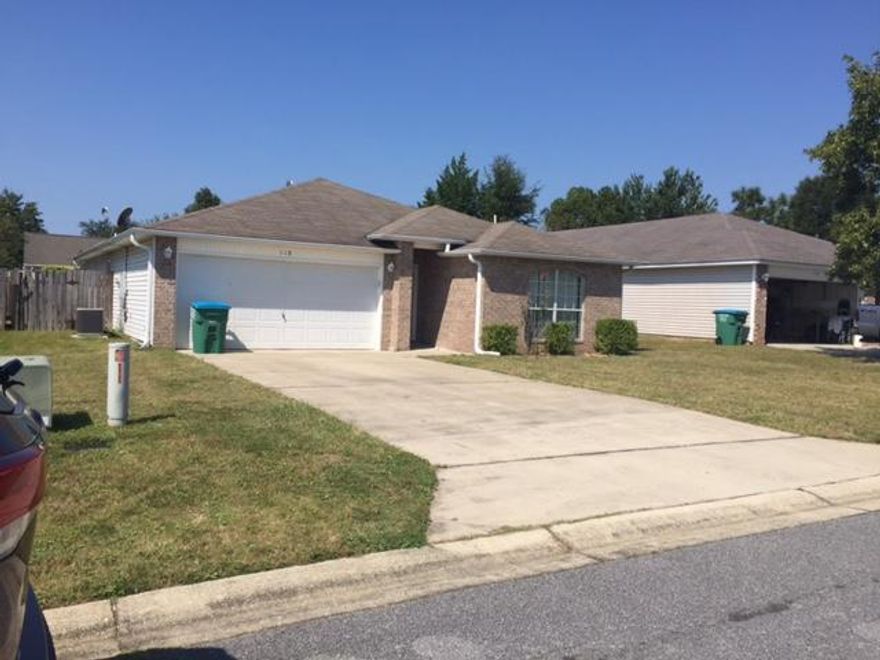 Come see this well kept 3BR/2BA home centrally located in the heart of Crestview! You will love this open floor plan with large living room, well equipped kitchen, breakfast bar, dining area, master bedroom w/ a large master bath that has a double vanity, garden tub and more, two additional bedrooms and bath, a 2 car garage, fenced in yard Storage shed in the rear yard may be used but is not warrented. This one won't last long, call today! Please call the office number for any information or to request an appointment to view