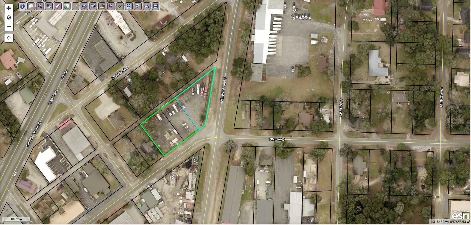 Huge Price Drop. MOTIVATED Seller, send in your offer today.Corner Commercial lot in the heart of Crestiew.Apprx 185 feet of Road frontage.3 vacant Lots together approx .83 Acres, one block North of Hwy 90 and On Industrial Drive.Many possible uses