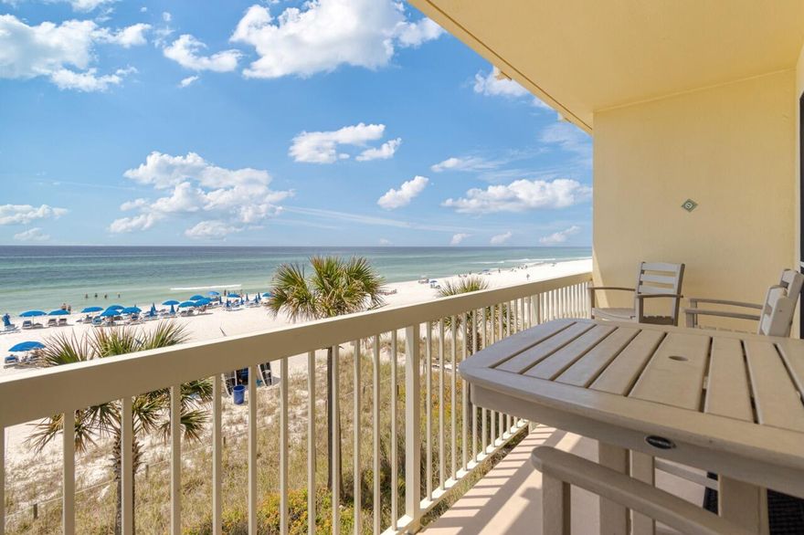 ONLY 2 BED 2 BATH IN CELADON!!Rare opportunity to own this beautifully updated Gulf-front condo in Celadon Beach Resort! This 2 bed 2 bath condo includes an extra bunk room to maximize rental income! Located on the second floor, this 1,157 sqft unit features tall ceilings, an open layout, and stunning views of the emerald coast from your private balcony. Interior updates include modern finishes throughout and a fully equipped kitchen--perfect for a personal retreat or investment. Strong short-term rental history with great income potential. Celadon offers top-tier amenities including a beachfront pool, hot tub, fitness center, and a climate-controlled skywalk to covered garage parking. With very few condos currently available in the building, this one won't last long! Convenient west end location by Pier Park, dining, and entertainment.
Turnkey and rental-ready! Don't miss your chance to own a piece of paradise on Panama City Beach!