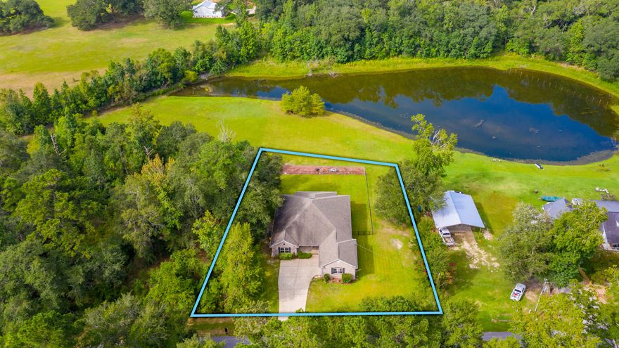 Custom built home on a beautiful, waterview lot in Crestview! This property is located conveniently to the new Publix shopping center, CHS, restaurants/theatre and sits on .63acre lot. Inside, you will find a welcoming 7ft wide foyer that opens up into an expansive living room, accented by 10ft tray ceilings and crown molding. This is connected to an open kitchen, w/hop-up counter for extra seating, granite countertops, walk-in pantry, and soft close cabinetry. Dining room overlooks your fenced in backyard/pondview & is connected to the screened in/covered back patio. Master sits to the right of the home and opens to an expansive ensuite--walk in shower, soaking tub, dual vanities, with direct access to laundry. Other 3 br on left side of home, with jack n jill bath connecting 2 of the 3.