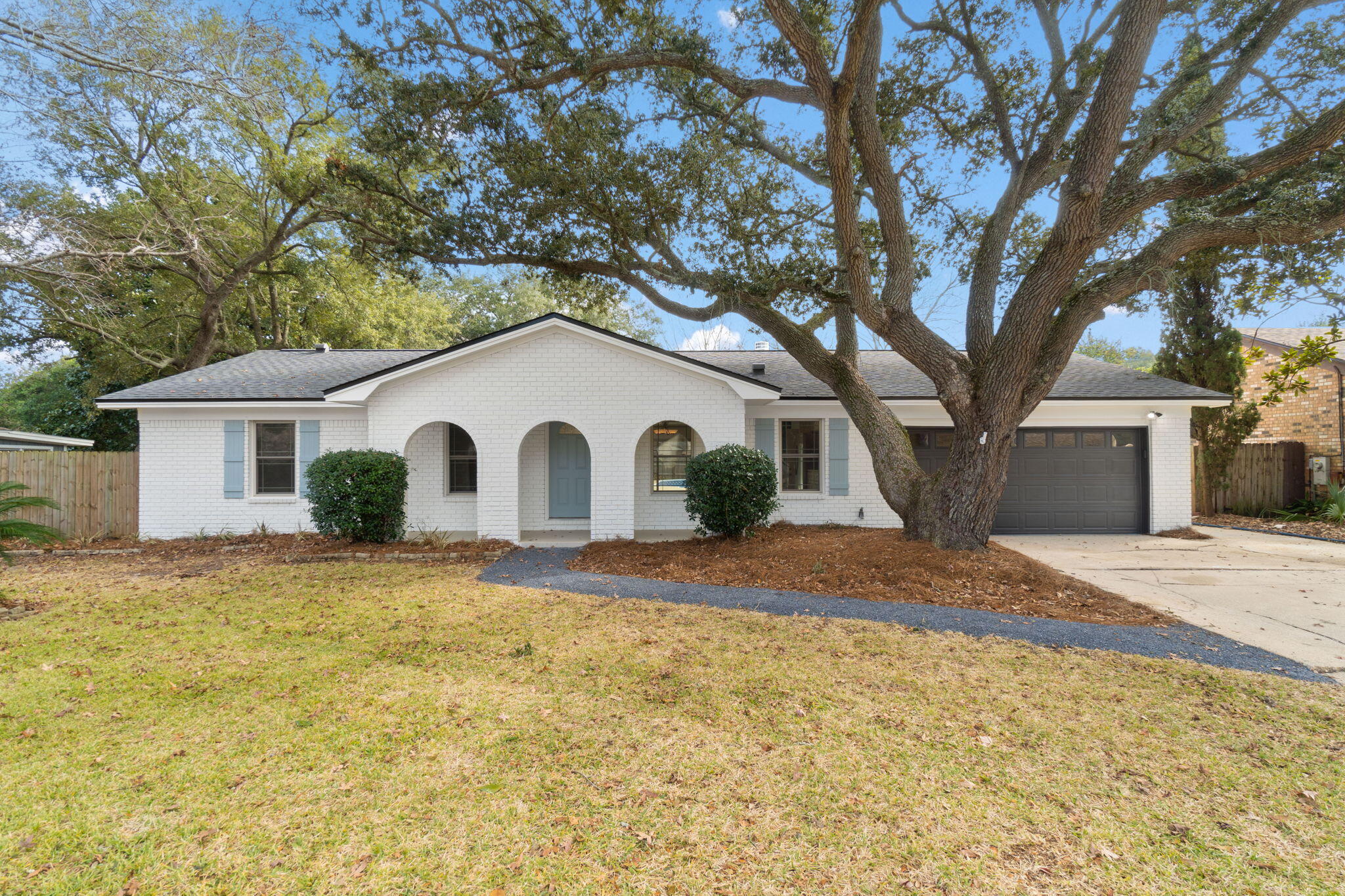 This beautiful pool home has just undergone a major remodel and there is nothing left for you to do but move in and enjoy. New roof-A brand new kitchen complete with new stainless steel, Frigidaire appliances, a new stainless steel sink & faucet, beautiful whitewashed & sealed butcher block countertops-New HVAC unit-Remodeled bathrooms with tiled showers, new fixtures & lighting-Fresh paint inside & out-New carpet in the bedrooms-New lighting throughout-A brand new pool liner. This house has so much to offer including a 14' x 11' Florida room off the master bedroom.  Close to shopping, restaurants, great schools & only 7.4 miles to the beautiful Pensacola Beach. This home even comes with a one-year home warranty.  Check out the Virtual Tour and make plans to see this home today.