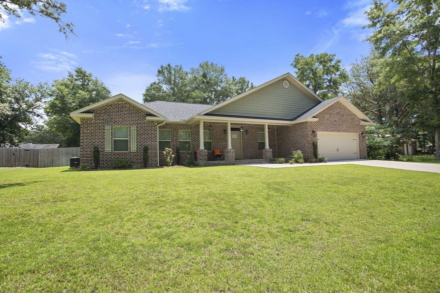 This stunning home comes furnished and turnkey! Move in today and have everything needed to start living this dream immediately. Situated in the unbelievably quiet Holly- Navarre neighborhood you are near the bay, public boat ramp, and only a 10 minute drive to some the most stunning beaches in world. When you step inside you'll immediately fall in love with the high ceilings, large feeling open design, and tastefully designed appearance. You'll also notice what absolutely beautiful condition the house is in. There is virtually no wear and tear and everything including appliances are as close to new as you can get. Another amazing feature is the screened in back patio equipped with ceiling fans that will have you experiencing those warm summer nights insect free and as comfortable as can be. This home would make a fantastic rental property, investment property, vacation home, parents or in-laws home, or starter home. Call or text us to schedule your showing today! 