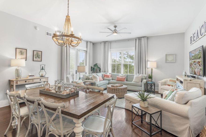 Updated and Turnkey, this quintessential condo is everything you would want at the beach and more! Located in the coveted M2 building with the master bedroom and living opening to your private balcony for relaxing or sunset cocktails. You will also find a guest suite and bunk room as well as washer & dryer inside the unit for full convenience. The private beach access with restrooms & showers is easily accessible via a short stroll, bike or ride on the open air shuttle. Other amenities include a private owners' lounge with a sunlit reading room, pool with grilling area and children's playground. This unit conveys with an assigned covered parking space.This condo makes a wonderful rental, second home or full time residence. Secure this investment today and start living your beach life now.