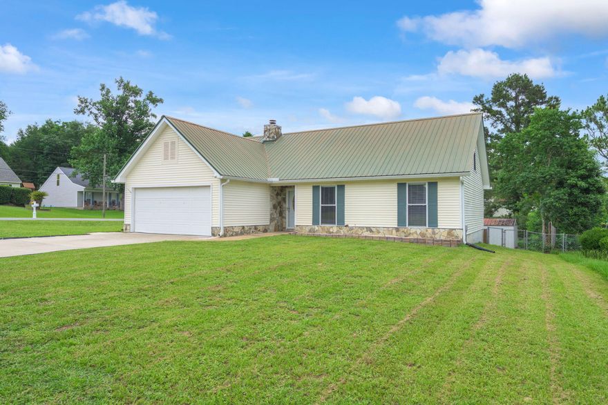 * $1 MOVE-IN for VA buyers & for FHA First-time Homebuyers, with approved credit & using preferred lender! * This well-maintained home, in a great location in south Crestview has a very small HOA fee of $84/year and low county property taxes! You'll enter the home into the foyer, then continue into the large living area with a rock-faced corner fireplace.  The home has tile floors throughout & a large Florida room on the back side of the home. Updated master bath has a dual vanity and shiplap accent wall. 4th bedroom is upstairs and could make a great bonus room, mancave or theater room. The home has gutters with French drains & fenced back yard.  HVAC, 2016.  WH, 2019. Metal Roof, 2005 with plenty of life left. VA Assumable loan at 2.75% to those who qualify!