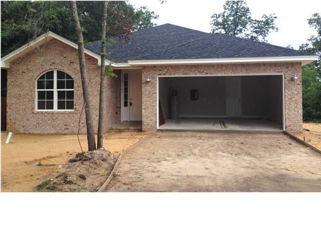 BAY BREEZE COVE is Niceville's New Water View Subdivision. It's located within walking distance of Boggy Bayou, Allen's Little Marina, The Oaks Marina, and Lions Park. Within this new, quiet and beautiful community, you will find this charming new construction available from a builder who has built quality homes in the area for over 25 years. Construction started in mid March is expected to be completed mid July. This spacious, open and airy floor plan contains 3 bedrooms and 2 baths. ALL of the bedrooms contain nice sized closets, along with a large master walk-in closet accessed from the Master Bath. The Master Bath also has raised double vanities with marble tops, and a marble Tub with Shower Head. The large, spacious living room is open to the dinning area and kitchen. The kitchen