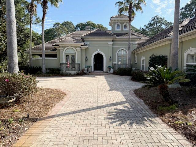 For comp purposes. 2003 Boswell built home with 4142 sq ft -4B/4B two 1/2 baths -includes an office and a bonus room -3 car garage with double driveways -large lot in prestigious Merion neighborhood of Burnt Pine at Sandestin with views of #8 green -screened lanai, pool with hot tub, outdoor kitchen and fireplace with additional sitting area -formal living area with fireplace, formal dining room -