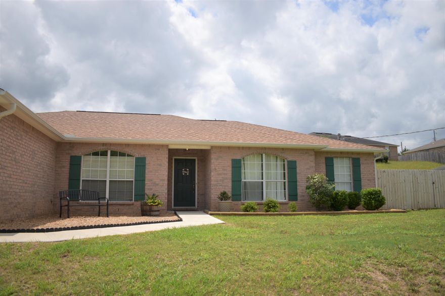 Military? Location, location, location! *Motivated sellers*Perfect brick home located South of I10 in Crestview, easy access to 85 and the interstate. Upgraded to sell. New HVAC 2013. New roof 2016, new floors 2016. New paint 2018. New granite 2018. New master shower 2019.