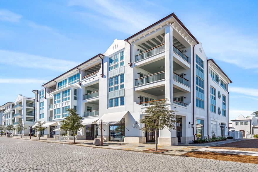 Turnkey 3BR/3BA condo in Alys Beach. Centrally located at the Whitby, one of the newest condo buildings in Alys Beach. Large open floor plan with upgraded windows allowing for additional light and views. Generously sized living space perfect for relaxing, entertaining or spending time with family. The private balcony features views of both Caliza and over the Amphitheatre to the Gulf of Mexico. An amazing opportunity to become part of the Alys Beach community and enjoy the fantastic amenities including the owners only Beach Club, the stunning Caliza Pool and the state of the art fitness center, Zuma. Sold fully furnished. Perfect for a second home or investment property. Sold fully furnished and move-in ready!