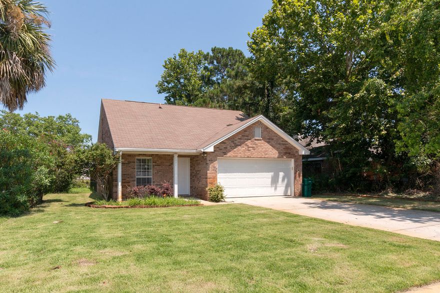 AS-IS, Price is Firm. Don't miss this amazing opportunity to own a lakefront home with private pool in Destin. This 3BR/2.5BA, 1,508SF home is just a short drive to everything Destin has to offer, from beautiful white sand beaches to entrainment, shopping, & restaurants. Recently updated with new sod, pool pump, lawn pump, & landscaping. When you walk into this home you are greeted with an open floor plan & soaring ceiling. The kitchen features white appliances, breakfast bar and pantry. The living room opens to the lamia with heated pool. The large master suite has lake views, double vanity & walk-in closet. Upstairs there are 2 additional bedrooms & a full bath. Other features include laundry room, half bath, 2 car garage, & yard building. Great first home or long-term rental.