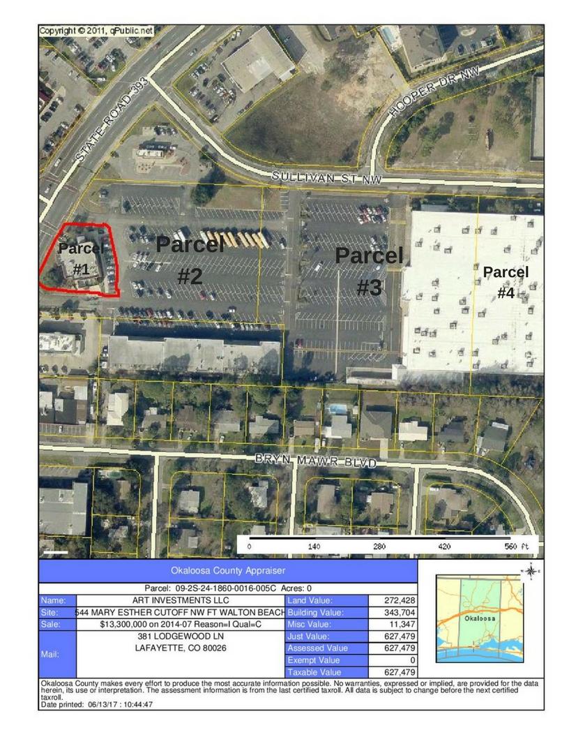 Property being sold with 3 other Parcels ID#092S2418600016005C092S24186000150010092S24186000160080