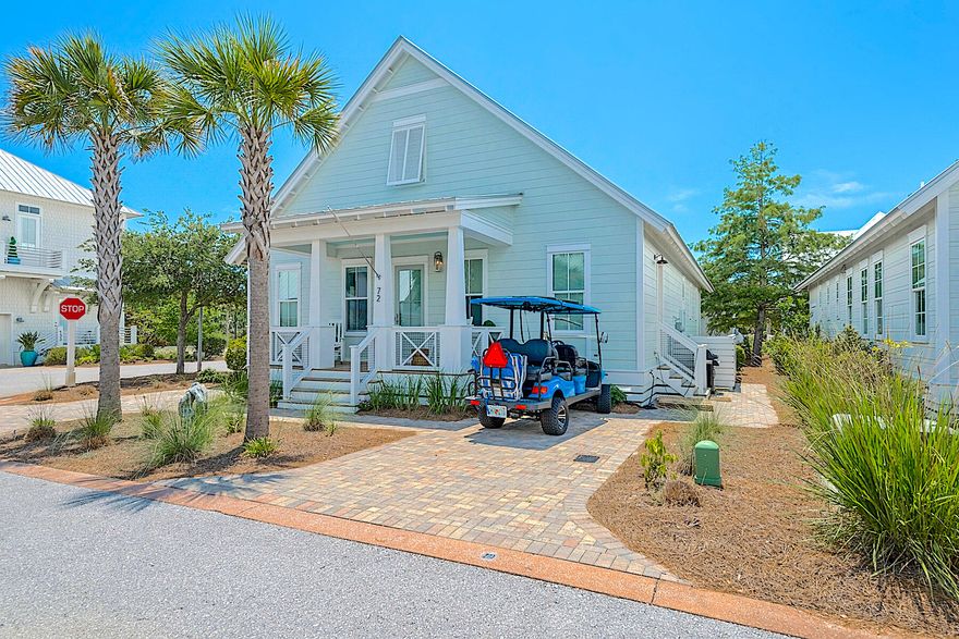 Located in Cypress Dunes community on 30A's peaceful west end, this thoughtfully designed 3 BR/2.5BA single level home is perfectly suited across from the community pool. No detail has been overlooked with standout finishes including walnut hardwood floors, custom barn doors, beautiful upgraded vaulted ceilings in the living, dining and kitchen area and 10 feet ceilings throughout the rest of the home.  The kitchen offers stainless appliances including a gas range and wine refrigerator. Side kitchen entrance leads into the grill area for easy access. Master bedroom has his and hers walking closets, one is a lockout. Additional highlights of this one-owner home are Rinnai tankless hot water heater, 9' interior doors, built- in storage with easy access from the back porch and side street, plenty of room for multiple paddle boards and bikes , semi-finished attic with plenty of storage space, and yard irrigation. After a long day on the beach, enjoy a fully closed outdoor shower. Cypress Dunes offers a lifestyle of luxury with outstanding on-site amenities such as two resort-style pools, a jetted spa, a fitness center, an owners' clubhouse, an outdoor fireplace, a recreational lawn area and tennis/pickleball courts. Neighborhood is next door to Topsail Hill Preserve State Park giving the community a peaceful setting. Zoned to  Butler Elementary School, Sacred Heart Hospital is 5 minutes away and the town centers of Gulf Place and Grand Boulevard with shopping and dining. Offered  furnished with exclusions. It's the perfect home for primary residence, second home or rental property.

Seller includes a Buyer Credit of 1% of the purchase price to be used toward the Buyer's Closing Cost, i.e. taxes, mortgage stamps, home warranty, etc. 