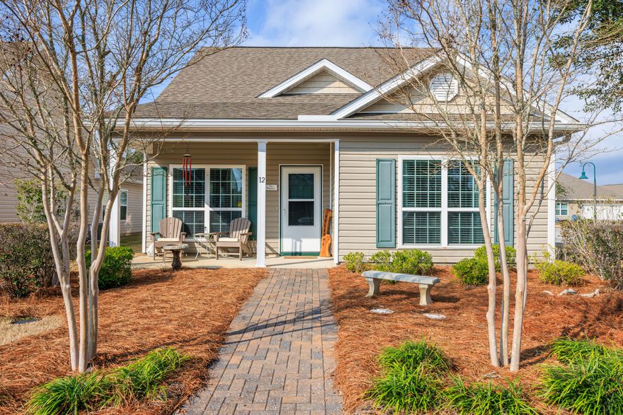 Welcome home to this beautiful and spacious Craftsman-style residence, ideally situated on a desirable corner lot in the highly sought-after Schooner Landing neighborhood of Hammock Bay.  Popular Cary Floor Plan!!  From the moment you arrive, the inviting front porch and thoughtfully landscaped yard set the tone for the warmth and charm found throughout this 4-bedroom, 3-bath home offering 2,024 square feet of comfortable living space.Step inside to an open-concept design where the living room, dining area, and kitchen flow seamlessly together, creating the perfect setting for everyday living and entertaining. Vinyl Plank flooring runs throughout the main living areas, complemented by fresh interior paint that gives the home a bright, updated feel. The kitchen is both functional and welcoming, feature generous cabinet space, a spacious island, stainless steel appliances, and a brand-new refrigeratorready for home-cooked meals and gatherings alike.

The first floor offers exceptional convenience with a private primary suite complete with an en-suite bath and walk-in closet, along with new carpet for added comfort. A second guest bedroom on the main level provides flexibility for visitors, a home office, or multi-generational living. Upstairs, you'll find two additional well-sized bedrooms and a full bathroom with a double vanity, all connected by a stairway accented with newly added chair rail detailing. New window treatments and updated light fixtures throughout the home enhance both style and functionality.

For moments of quiet relaxation, enjoy the tucked-away covered side porchan ideal spot for morning coffee or unwinding at the end of the day. The outdoor living space has been thoughtfully extended with large patio pavers, creating a perfect area for grilling and entertaining. Additional upgrades include newly added gutters, offering both practicality and peace of mind.

Move-in ready and filled with thoughtful updates, this home is ready for its next chapter and new memories to be made. Schedule your private showing today and experience all that this charming Hammock Bay home has to offer.

Home built by DR Horton - Cary Floorplan (Reversed)  
Buyers to verify all dimensions and property information. 

Hammock Bay - Resort-Style Living at Its Finest.....
Welcome to Hammock Bay, where every day feels like a five-star getaway. This premier, master-planned community spans more than 3,000 acres of serene, environmentally responsible designoffering an exceptional lifestyle that blends luxury, recreation, and natural beauty for residents of all ages. 

From the moment you arrive, Hammock Bay delivers a true resort experience. Enjoy a 25-meter lap pool, two spectacular resort-style pools, and a 4,000-square-foot, state-of-the-art 24-hour fitness center. Stay active with lighted basketball, tennis, and pickleball courts, putting greens, and 12 miles of scenic walking and hiking trails that wind through lush green spaces and stocked ponds. 

Community living shines through thoughtful amenities, including two dog parksone with an outdoor dog-washing station and water bubblerspicnic areas, outdoor cooking facilities, a charming gazebo, and a welcoming General Store. Residents also benefit from keyless access amenities and campus security for added peace of mind. 

At the heart of the community is Town Square, a vibrant social hub designed for year-round enjoyment. A lawn-style amphitheater with a massive LED screen hosts concerts, movies, sporting events, and community celebrations. Town Square also features Props Brewery, rotating food trucks, a farmer's market held every other Sunday, and a nostalgic 1920s-style general storecreating a true gathering place for neighbors and families alike. 

For waterfront lovers, Steamboat Landing is a standout feature, offering 480 feet of Choctawhatchee Bay shoreline, a 500-foot dock, fishing pier, and sunset views that define coastal living. The bayfront experience is enhanced by an 8,300-square-foot bayfront clubhouse, a covered dockside pavilion, and nature trails. 

Adding even more value is the 60-acre Sports Park located adjacent to the community, featuring athletic fields and park amenities within easy walking distance.  

Come experience the Hammock Bay way of lifewhere luxury meets nature, community comes alive, and every day truly feels like a vacation. 

Ideally located in Freeport, a fast-growing bayfront city, Hammock Bay is less than 30 minutes from the emerald-green beaches of South Walton and 30A, with convenient access to Destin, Niceville, major airports, and Eglin Air Force Base and Hurlburt Field. 