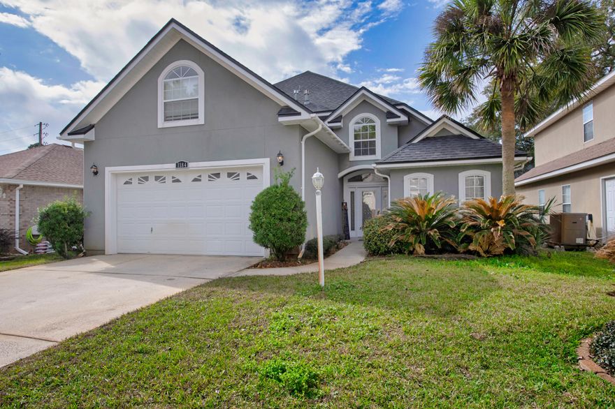 The perfect blend of comfort, convenience, and space! This move-in-ready 4-bedroom, 3-bath home is centrally located between Hurlburt and Eglin AFB, making it ideal for those seeking an easy commute. Plus, with the hospital just across the street and a beautifully maintained park only steps away, you'll have everything you need right at your fingertips.Step inside to discover a thoughtfully designed layout with warm wood flooring in the living and dining areas, durable tile in the kitchen and baths, and plush carpet in the bedrooms. The spacious kitchen is perfect for home chefs, featuring ample counter space, a breakfast bar, and a cozy nook for casual dining. Whether you're entertaining guests or enjoying a quiet meal, this space offers both function and charm.The primary suite is conveniently located on the main floor, providing privacy and ease of access, while three additional bedrooms are upstairs, including a bonus room over the garage, adding valuable extra square footage. This versatile space is perfect for a home office, playroom, or media roomwhatever suits your needs.

Outside, the yard offers plenty of space for gardening, grilling, or relaxing under the stars. The neighborhood park is just a short stroll away, offering a peaceful retreat to unwind and enjoy the outdoors. With a roof replaced in 2019 (buyer to verify all measurements), this home is well-maintained and ready for its next owner.

Don't miss out on this incredible opportunity! Schedule your private showing today and see why this home is the perfect fit for you.