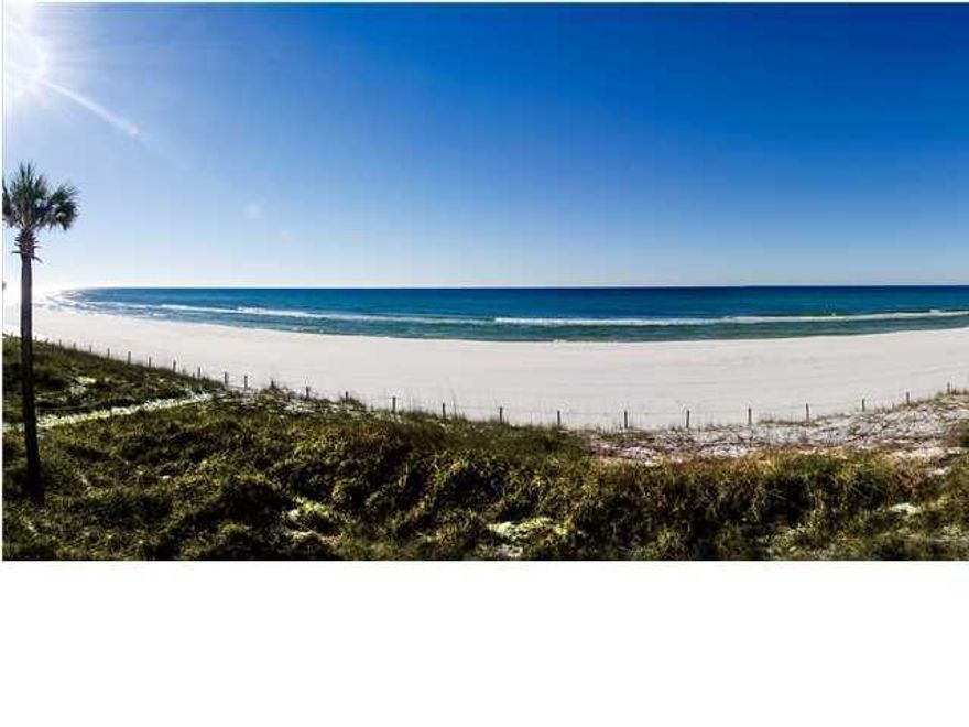 This amazing, Gulf-front townhouse is being sold fully furnished and rental ready. This 2-bedroom, 2 bathroom property is located on the Gulf on the west end of Front Beach Road in Panama City Beach. The unit has a covered carport for parking and access straight out to the beach from the ground level through a locked privacy door for the owner. A stairwell is also accessible from the covered carport, which will take you upstairs to the second floor. The living, dining and kitchen are on the second floor, as well as the guest bedroom. Tile runs through the second floor, which is ideal for beach-front properties. There is a private porch off the back of the townhouse perfect for watching the waves roll in from the Gulf of Mexico. Up the stairs to the third floor, you'll find the